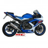 Silencieux ovale SC Project Suzuki GSX-R 600 et GSX-R 750 2008-2010