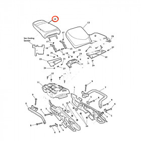 Selle passager d'origine pour Triumph Tiger 800