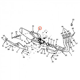 Silencieux origine pour Triumph Street Triple 675