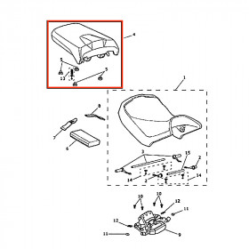 Selle passager comfort pour Triumph 1200 Tiger Explorer
