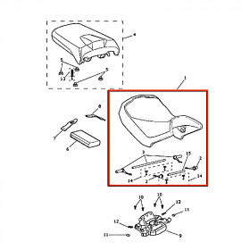 Selle pilote comfort pour Triumph 1200 Tiger Explorer