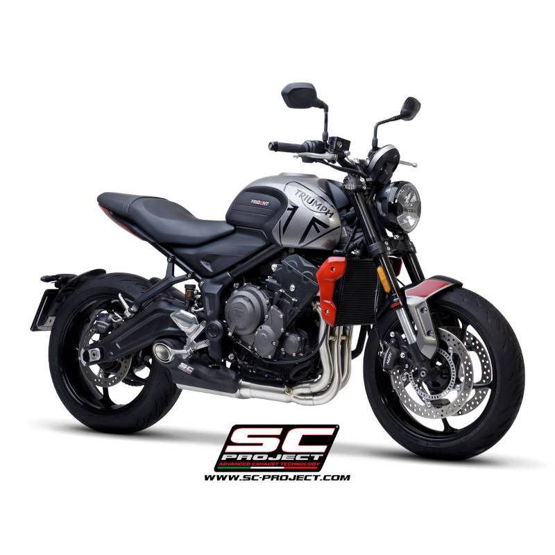 Silencieux STR-1 inox et carbone SC Project Triumph Trident 660 2021+ image 1 Silencieux STR-1 inox et carbone SC Project Triumph Trident 660 2021+ image 1