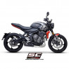 Silencieux STR-1 inox et carbone SC Project Triumph Trident 660 2021+ image 2