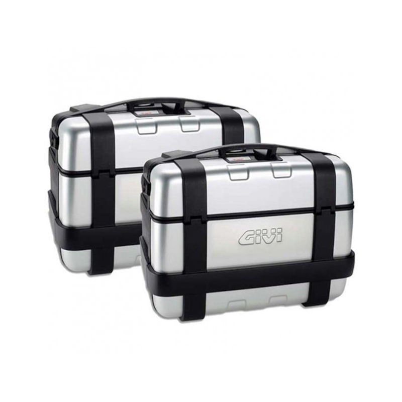 Valises latérales aluminium Givi Trekker TRK33N système Monokey image 1