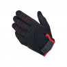 Gants moto Biltwell vintage noir/rouge image 1