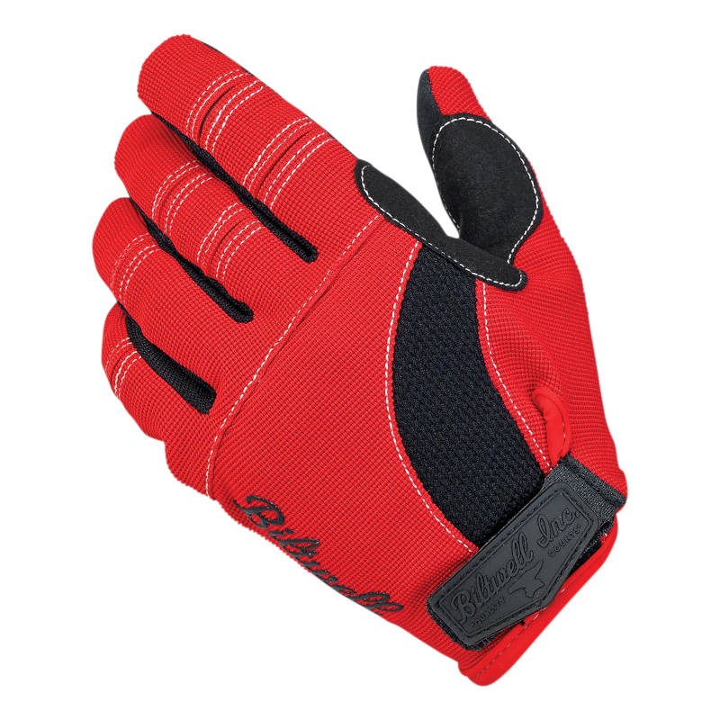 Gants moto Biltwell vintage noir/rouge/blanc | Modif Moto