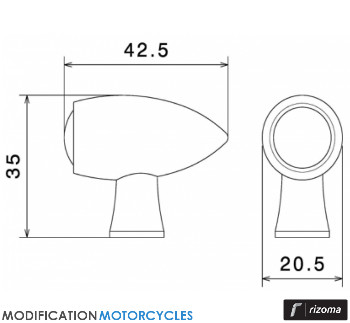 Clignotant Rizoma Club S 3 en 1